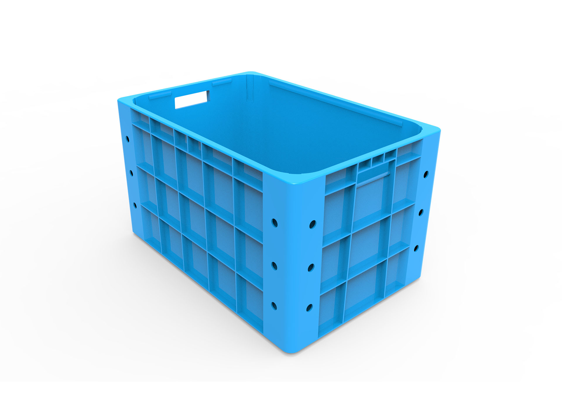 Plastic Storage Closed Crate 60 x 40 x 35cm Sinaha Platform